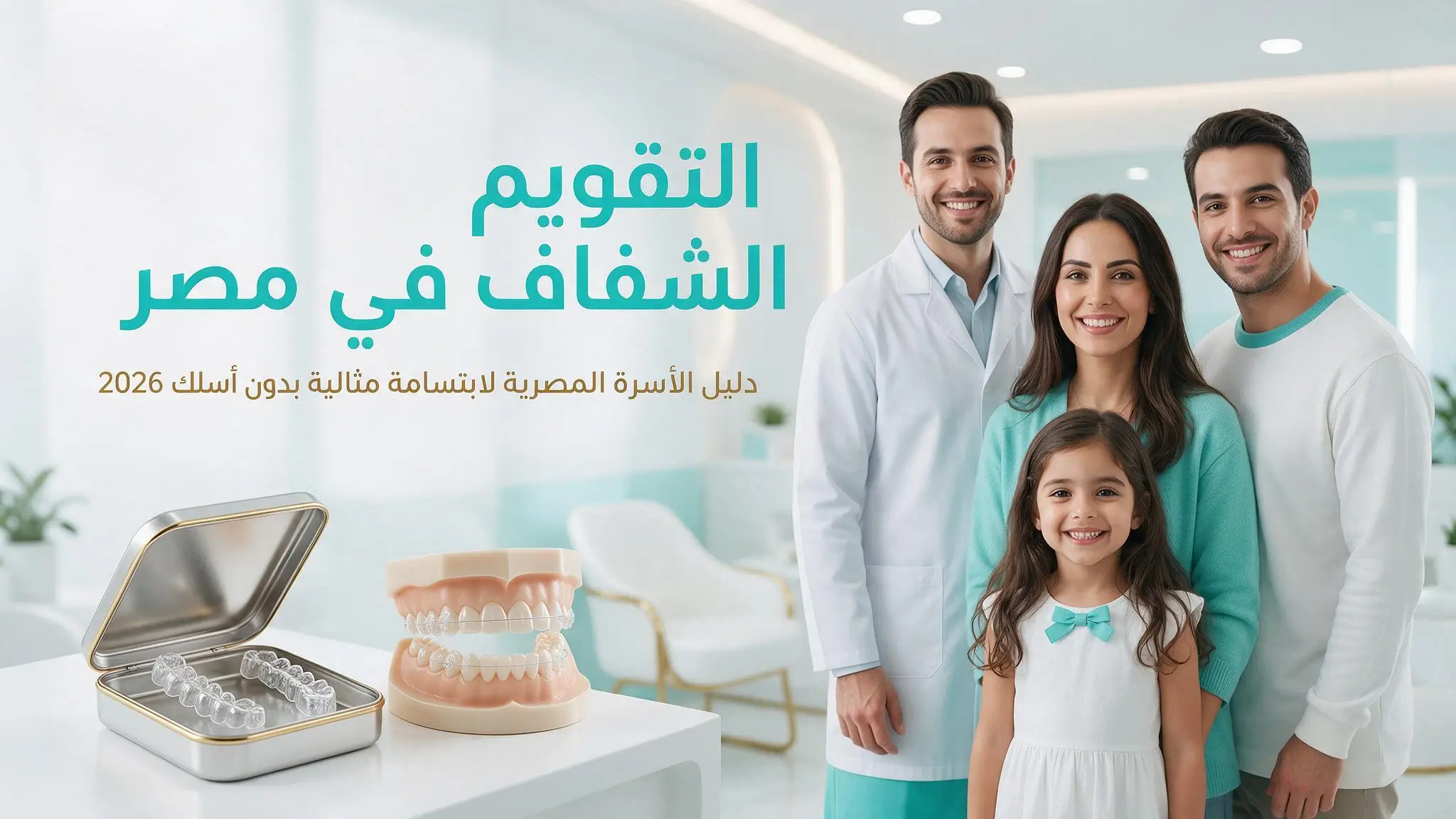 التقويم الشفاف في مصر لعلاج تزاحم الأسنان وتحسين الابتسامة