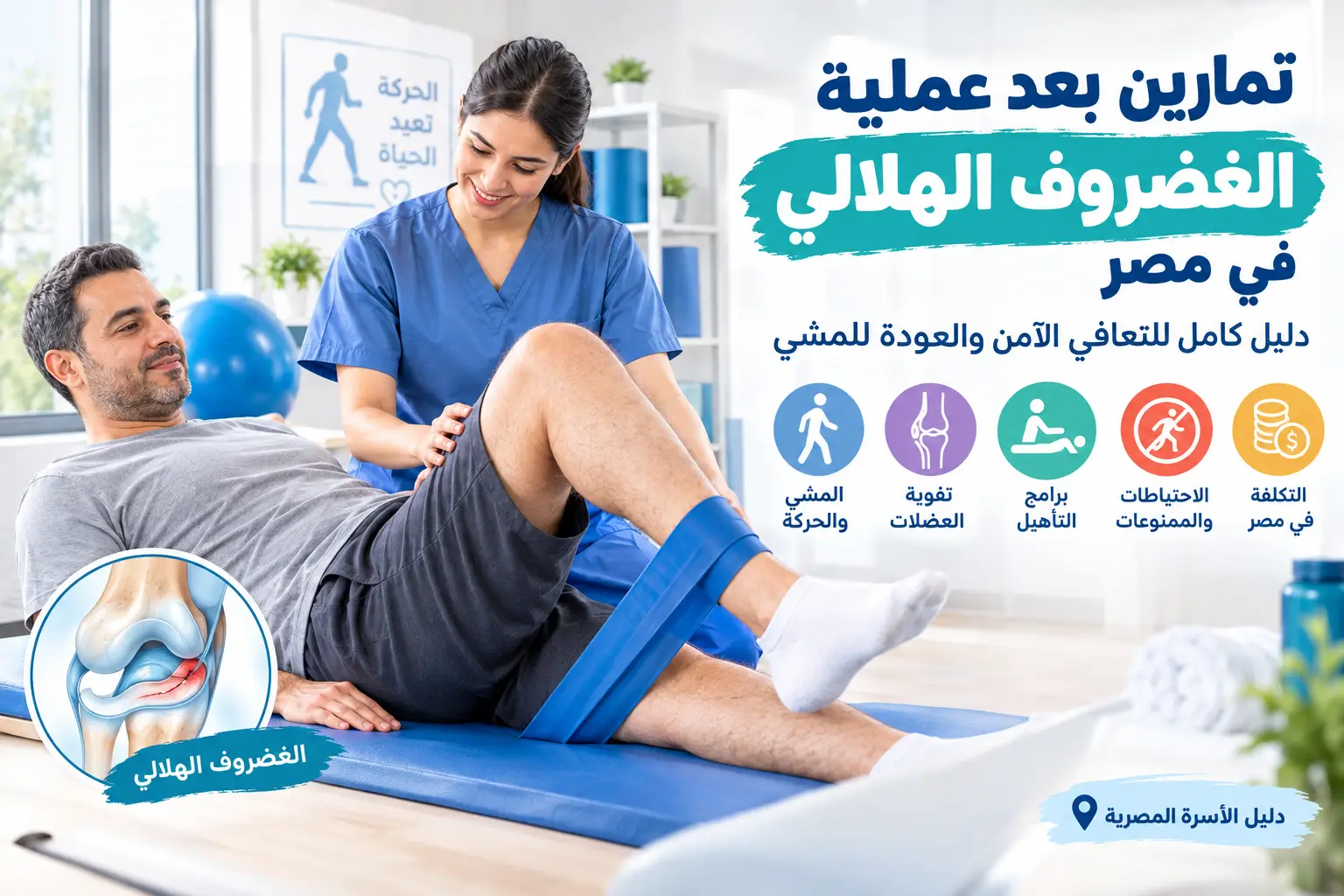 تمارين بعد عملية الغضروف الهلالي في مصر