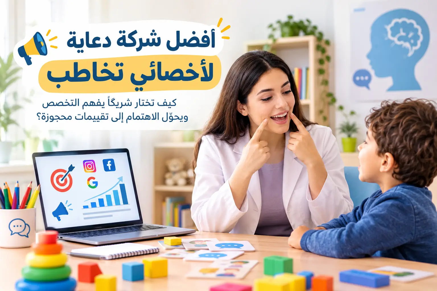 أفضل شركة دعاية لأخصائي تخاطب